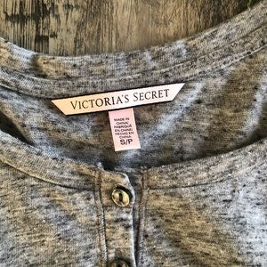 Victoria's Secret Tops - VS oversized heather grey light weigh top Victoria's Secret Tops - VS oversized heather grey light weigh top